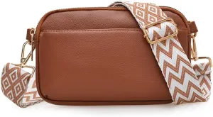 Small Crossbody Bags for Women Vegan Leather Purses Shoulder Handbags with Adjustable Strap