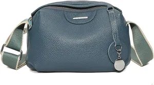 Small Genuine Leather Crossbody Bags for Women with Adjustable Shoulder Strap Anti-Theft Little Handbags