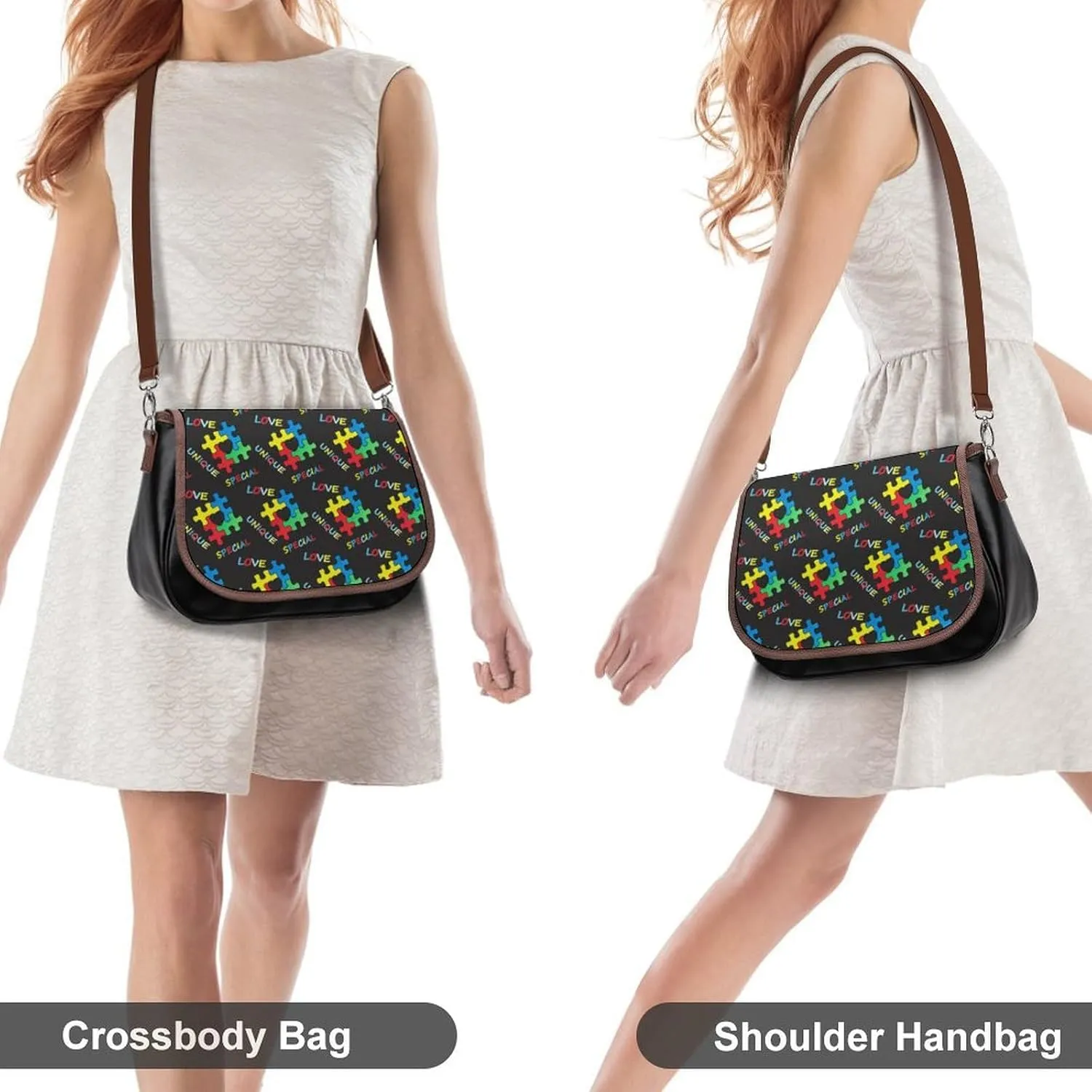Small Leather Crossbody Purse for Women Men Ladies Handle Shoulder Bags