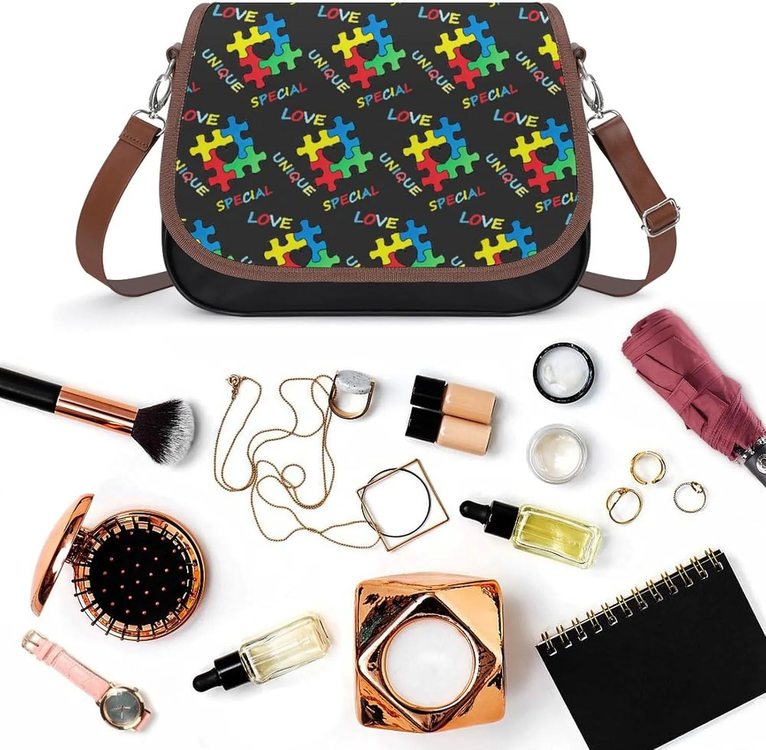 Small Leather Crossbody Purse for Women Men Ladies Handle Shoulder Bags