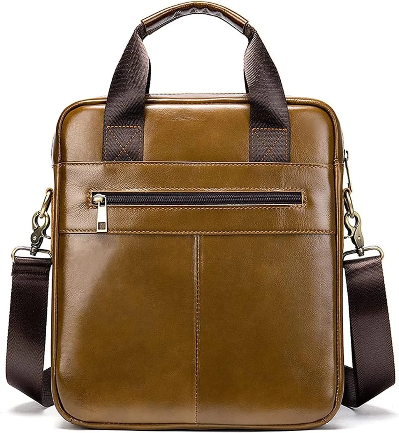 Small Messenger Bag for Men Retro Handbag, Tablet Handbag Vintage Leather Messenger Bag Casual Shoulder Bag