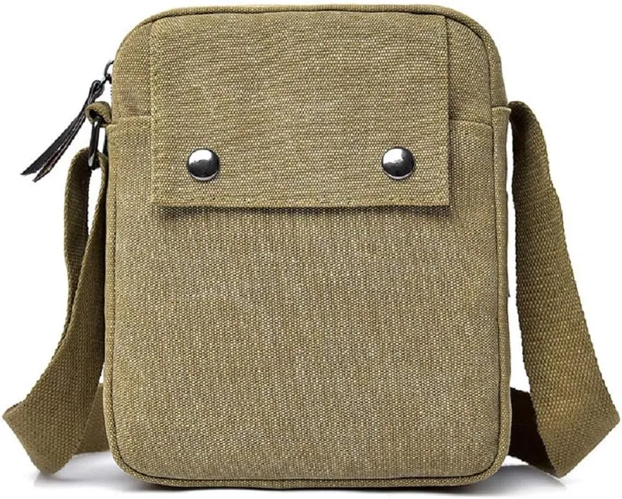 Small Shoulder Bags Canvas Travel Purse Casual Messenger Bag Mens Womens Mini Crossbody Purse