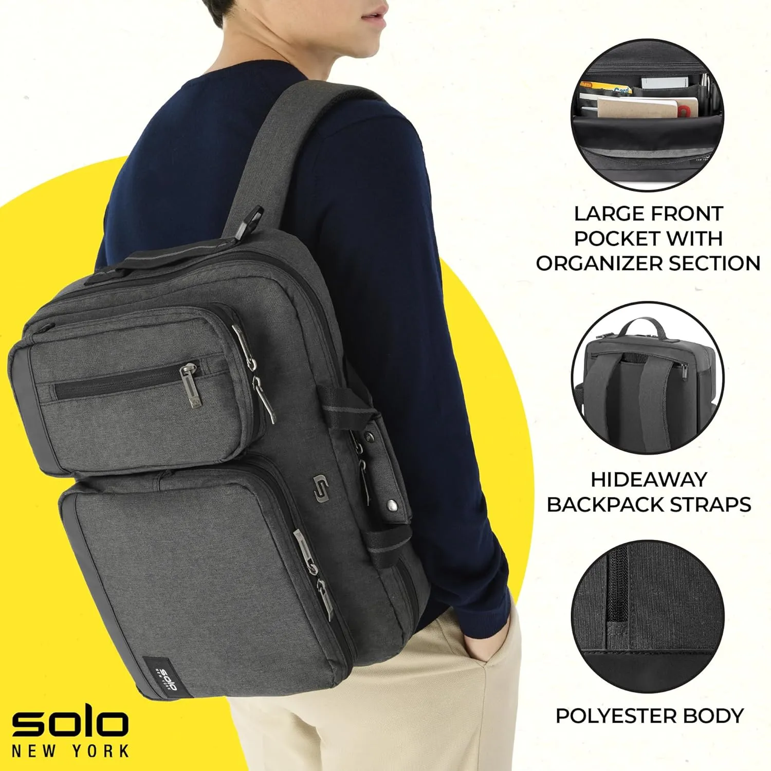 Solo New York Duane Hybrid Briefcase