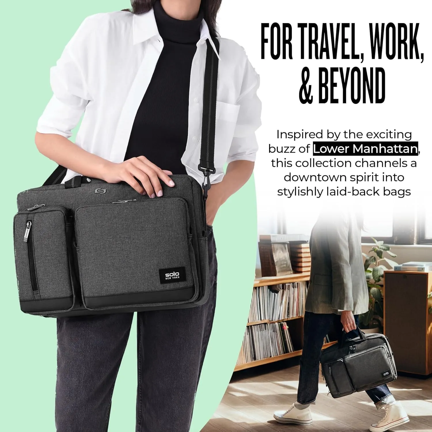 Solo New York Duane Hybrid Briefcase