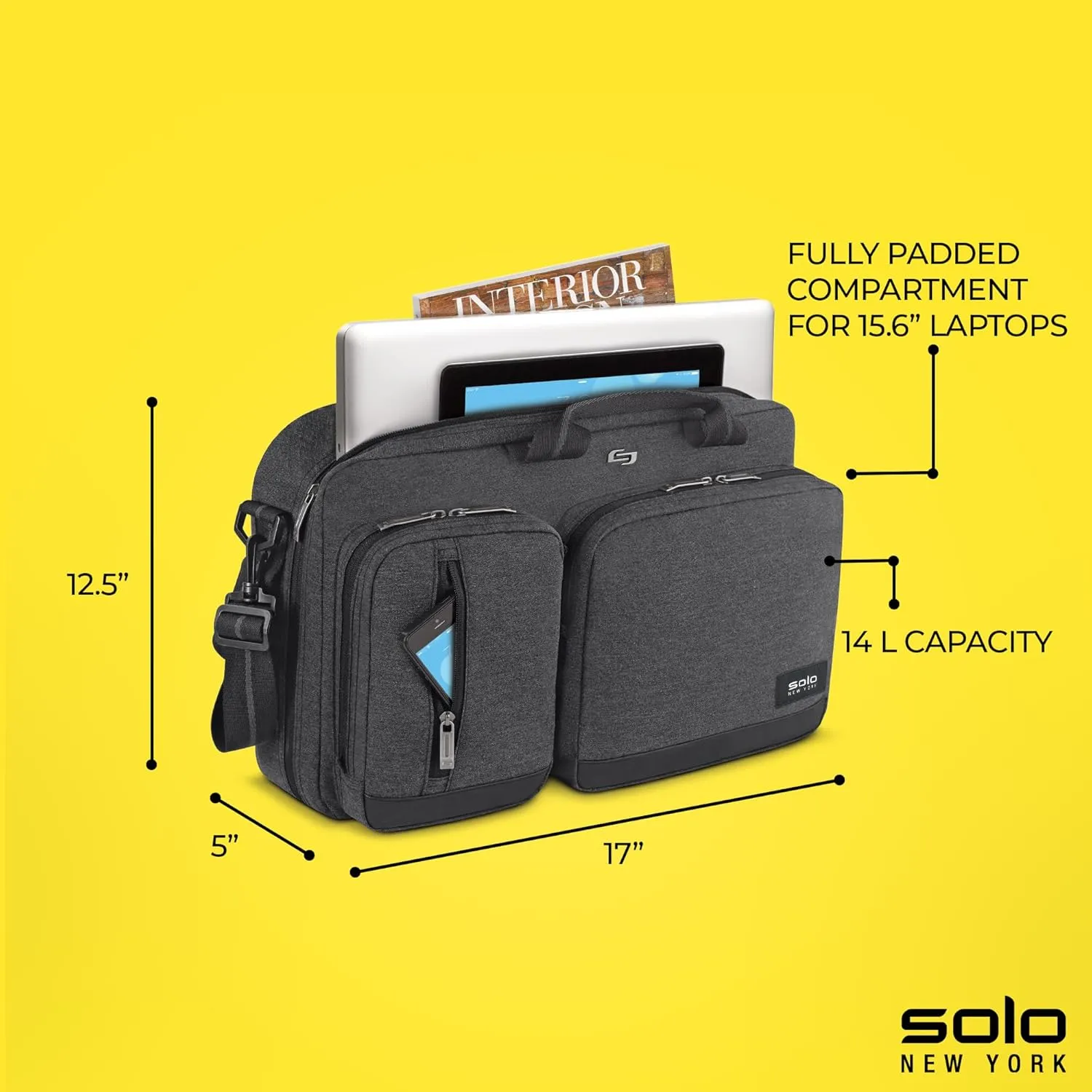 Solo New York Duane Hybrid Briefcase