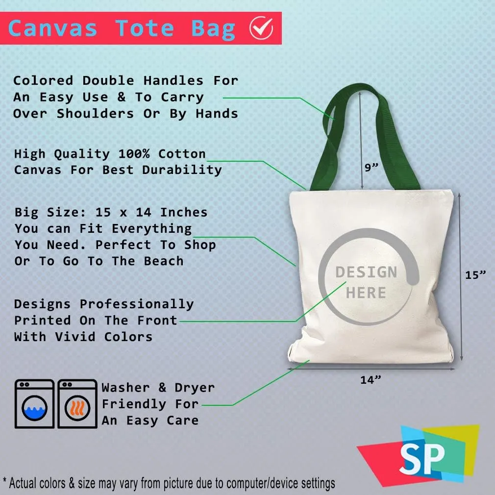 Speedy Pros Canvas Tote Bag for Women Spoon Home Kitchen Housewarming Beach Bags for Women