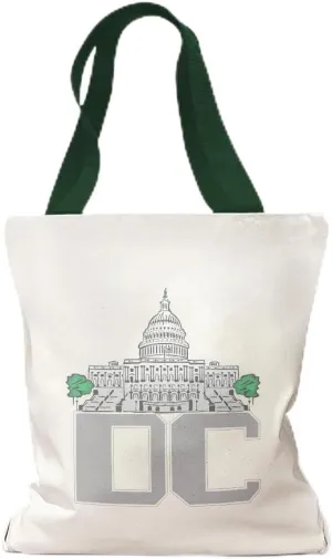 Speedy Pros Canvas Tote Bag for Women Washington Dc Capital Beach Bags for Women