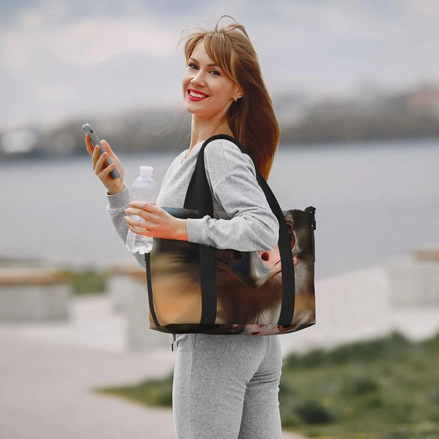 Sports Gym Bag for Women Men Travel Duffel Bag Tote Weekender Bag Carry on Overnight Bag for Travel Swimming Fitness Workout Sports Cute Ostrich Duffle Bag