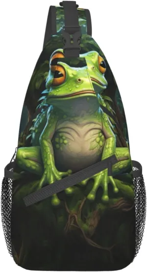 Spring Sunflowers Retro Flowers Crossbody Bag Chest Shoulder Bag Small Casual Backpack Suitable For Women Men Hiking