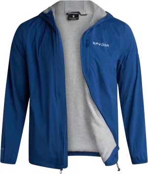 Spyder Mens Rain Jacket - Wind & Water Resistant Hooded Lightweight Rain Coats for Travel and Golf (Sizes: S-L)