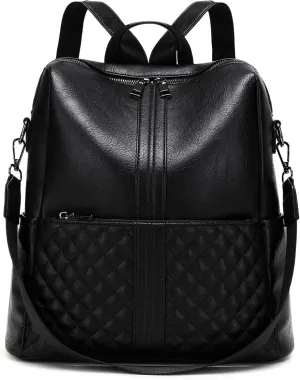 sqlp Daily Use Backpack Purse for Women Vegan Leather Travel Back Pack Fashion Multipurpose Design Shoulder Bags Handbag
