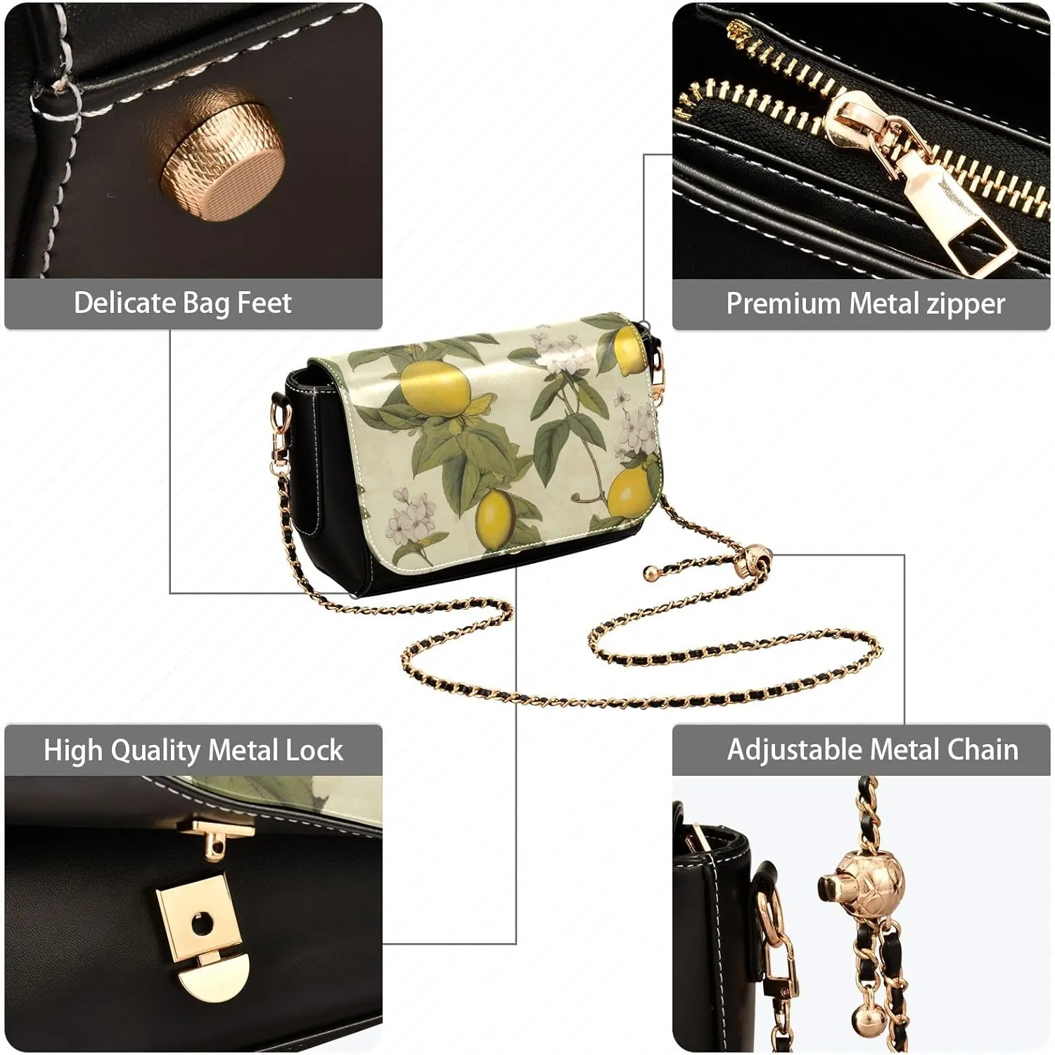 Starry Night with Sand and Moon Pu Leather Shoulder Bag for Women, Shoulder Bags for Women, Leather Shoulder Bags