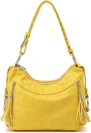 Style Strategy Purses Hobo bags for women Washed Vegan Leather Shoulder Bag Ladies crossbody bag for women