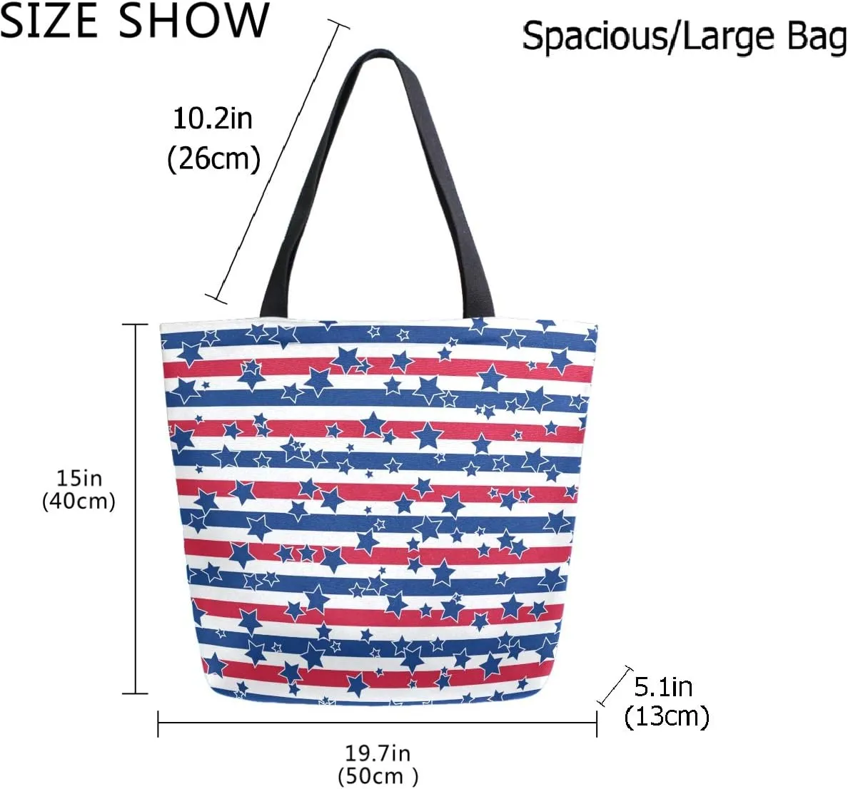 Stylish Print Extra Large Shoulder Tote Bag for Beach Travel Weekender Gym Grocery Shopping…