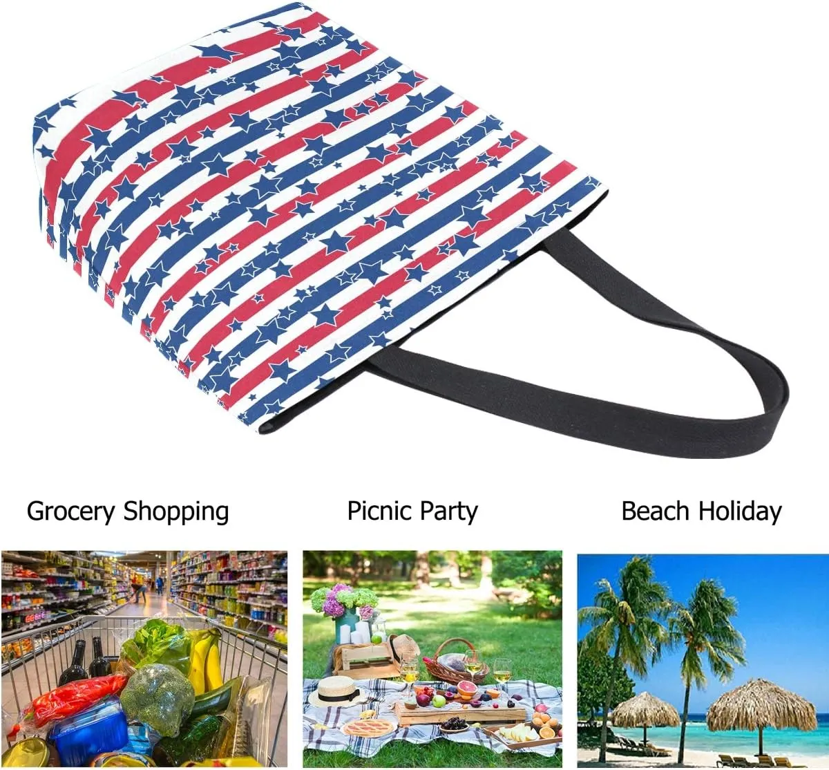 Stylish Print Extra Large Shoulder Tote Bag for Beach Travel Weekender Gym Grocery Shopping…