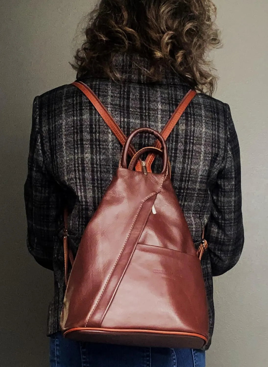 Submedium Leather Backpack Convertible Purse
