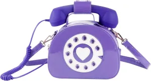 SUKUTU Telephone Shaped Purse Shoulder Crossbody Tote Bags Women Retro Phone Top-Handle Handbags for Girls