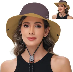 Sun Hats for Women UV Protection Fishing Hat Wide Brim Safari Hats 2 in 1 Zip-Off Sun Visor Hats UPF 50 