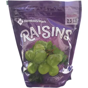 Sun-Maid California Sun-Dried Raisins - 3.75 Lbs. Split in Two Bags (2 - 1.875 Lb. Bags)