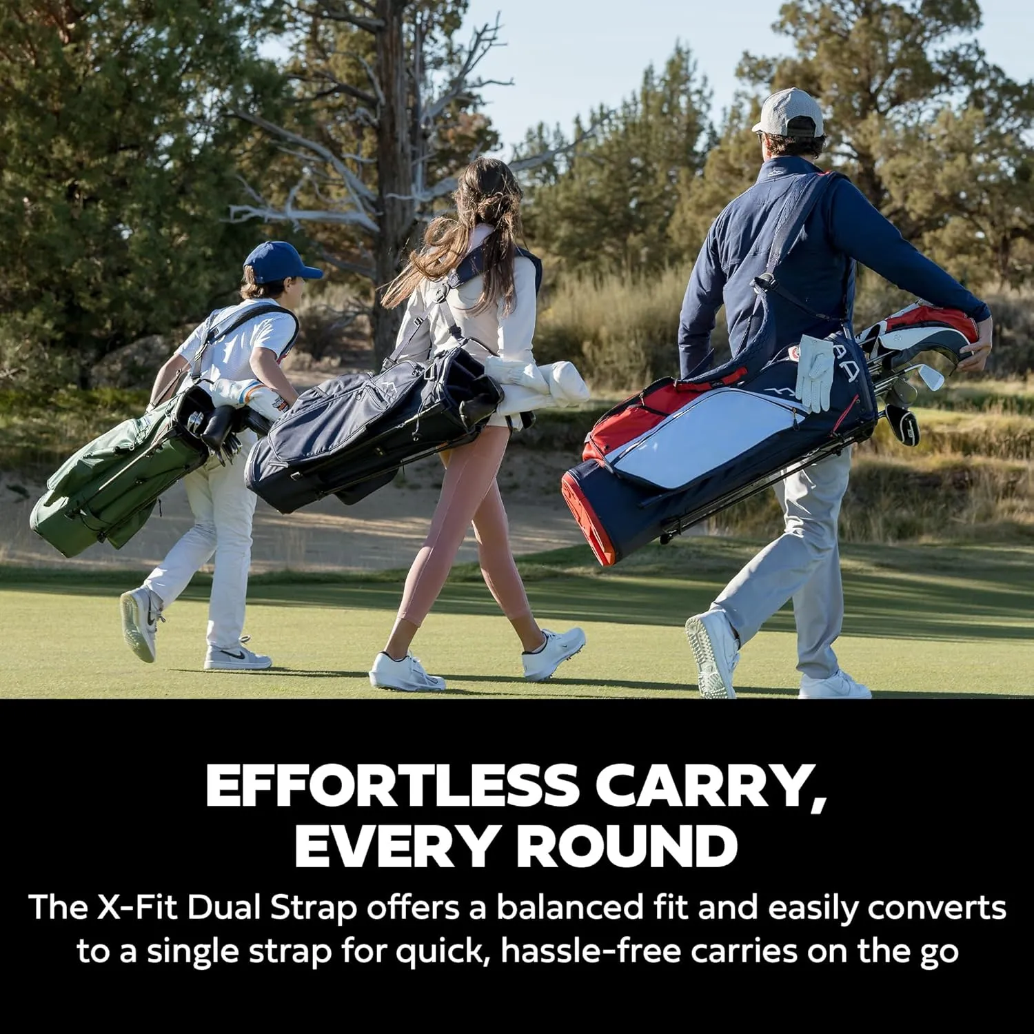 Sun Mountain 2025 Eclipse 3.5 4 Way Golf Stand Bag - Durable Golf Bag with Eleven Pockets for Ample Storage - Features an Ergonomic X-Fit Dual Strap System and a Matching Rain Hood