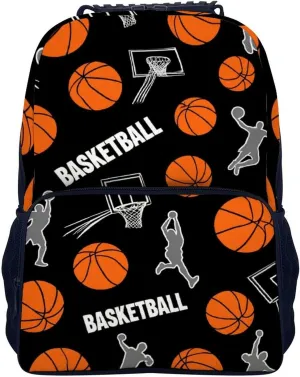 Supdreamc Lightweight Rucksacks for Climbing Outdoors Walking Cycling - Large Capacity Anti-Theft Multipurpose Carry On Bag, Game Sports Basketball Print Camping Outdoor Backpack