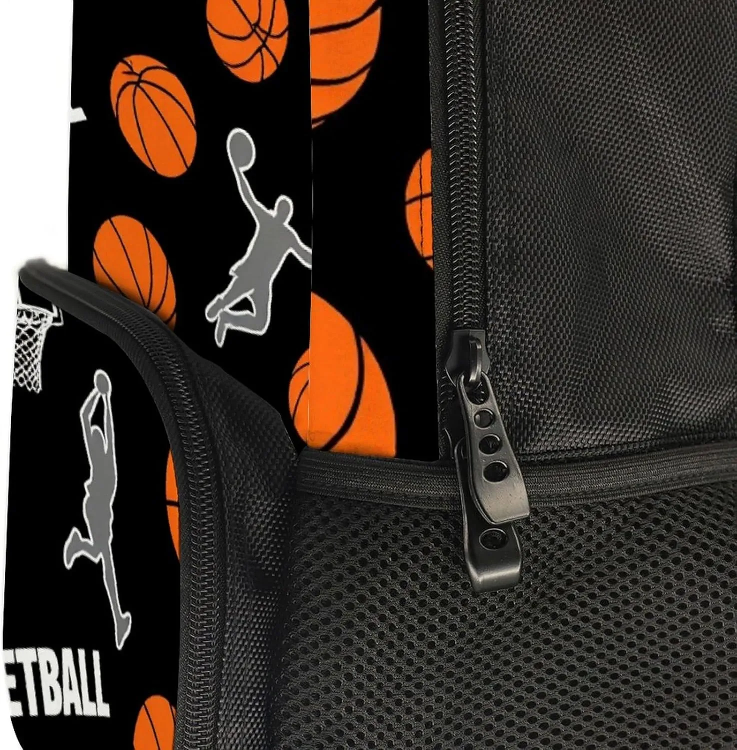 Supdreamc Lightweight Rucksacks for Climbing Outdoors Walking Cycling - Large Capacity Anti-Theft Multipurpose Carry On Bag, Game Sports Basketball Print Camping Outdoor Backpack
