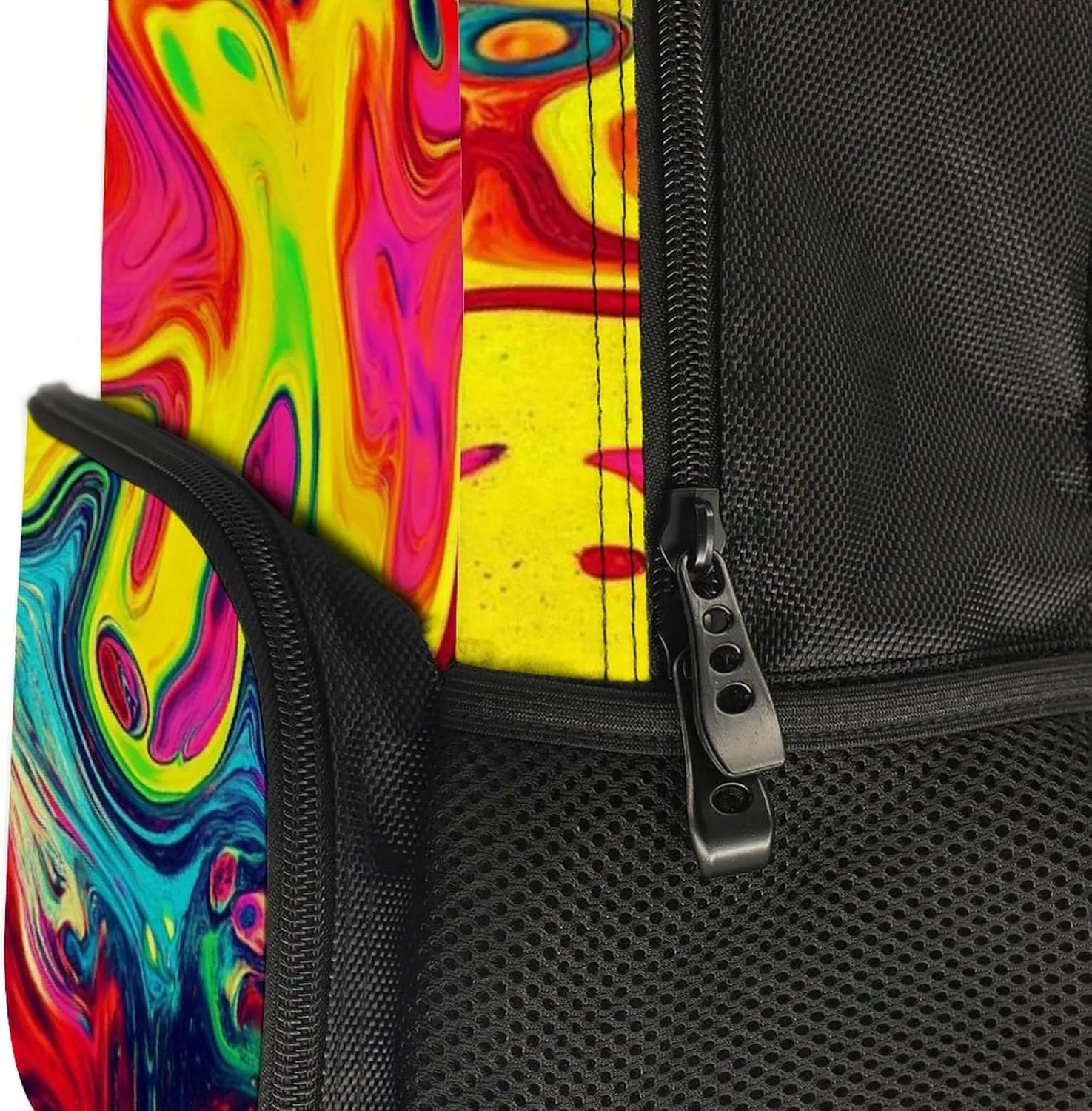 Supdreamc Neon Colorful Rucksacks Lightweight Multipurpose Anti-Theft Shoulder Bag Big Capacity Traveling & Camping Backpack With Side Pockets