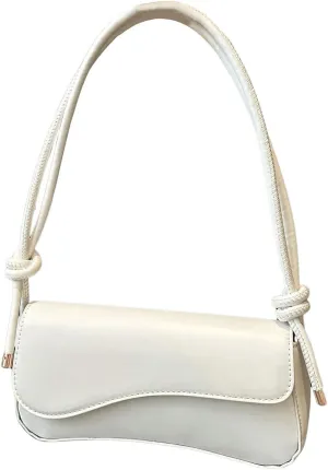 SweatyRocks Women's Asymmetrical Flap Shoulder Bag Adjustable Knot Strap Top Handle Purses