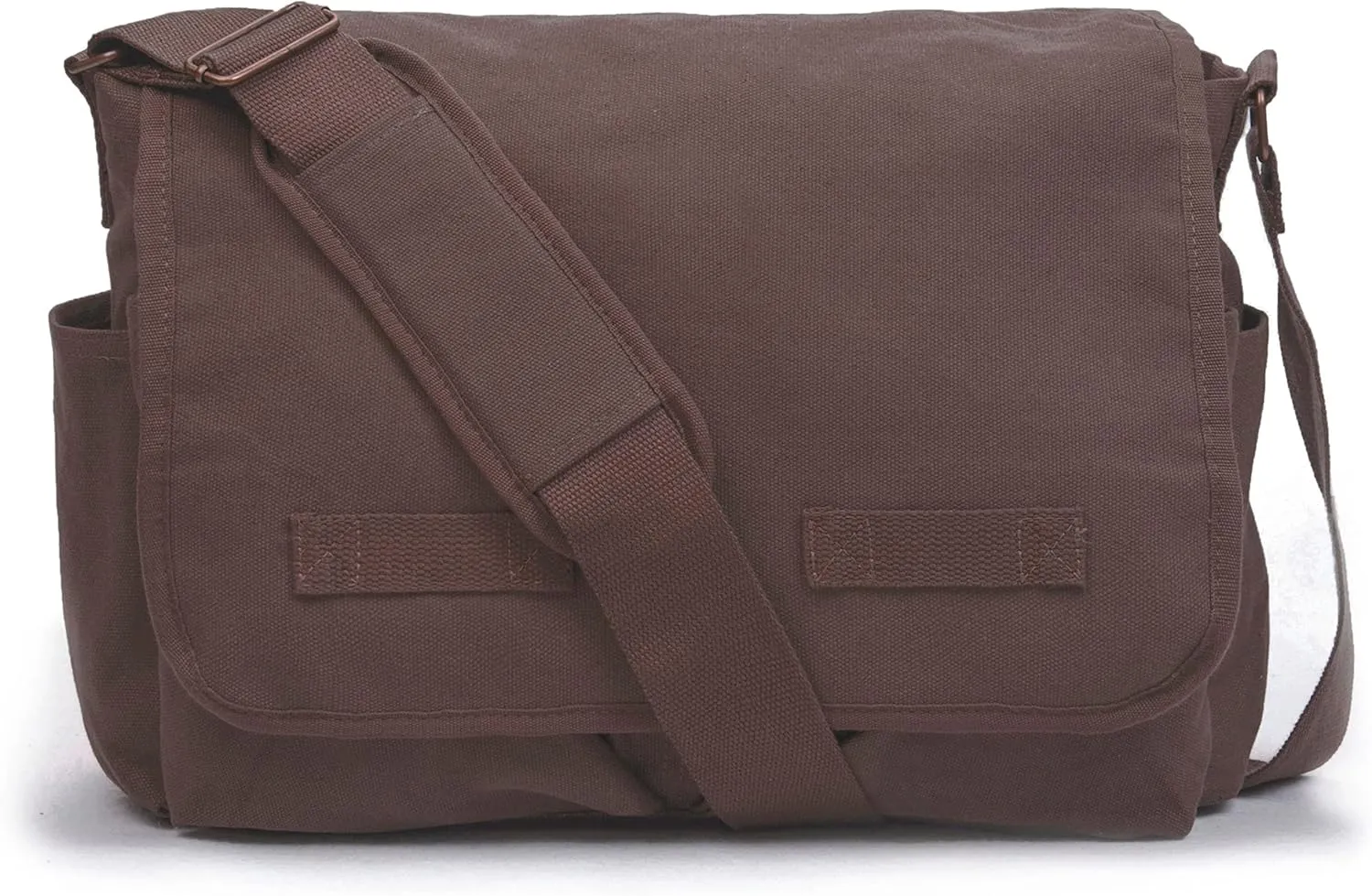 Sweetbriar Classic Vintage Messenger Bag - Original Heavyweight Cotton Canvas Shoulder Bag with Upgraded Features