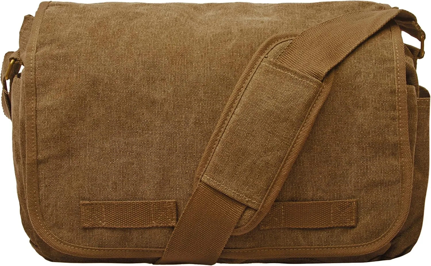 Sweetbriar Classic Vintage Messenger Bag - Original Heavyweight Cotton Canvas Shoulder Bag with Upgraded Features