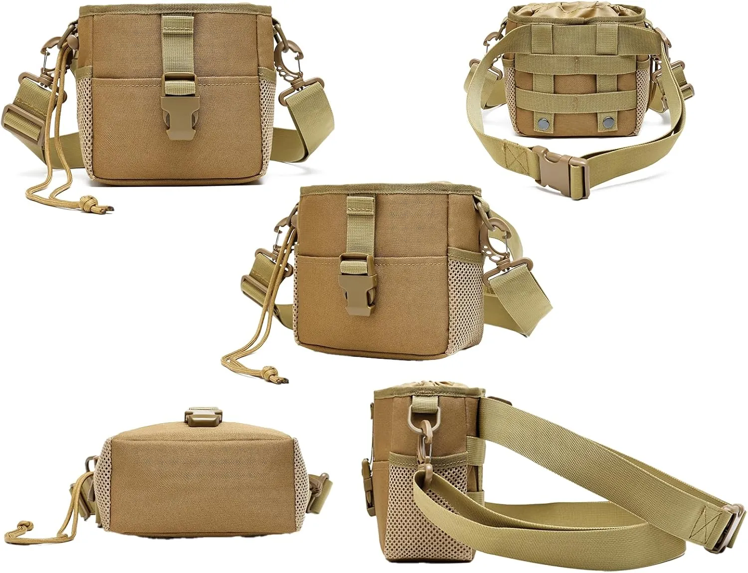 Tactical Molle Dump Pouch Roll-Up Drawstring Magazine Utility Pouch Folding Dump Bag Military Belt Ammo pouch