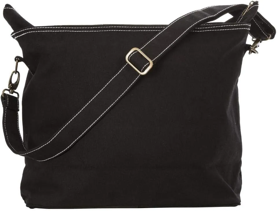 Tag&Crew Urban Shoulder Unisex Travel Tote Canvas Messenger Cross Body Bag for Office School College