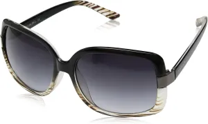 TAHARI Women's Th124 Oversized 100% Uv400 Protective Rectangular Sunglasses. Elegant Gifts for Her, 58 Mm