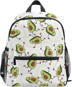 Tarity Cute Avocado Toddler Backpack Kids Preschool Nursery Kindergarten School Bag Children Travel Bag Bookbags Daypack For Boys Girls
