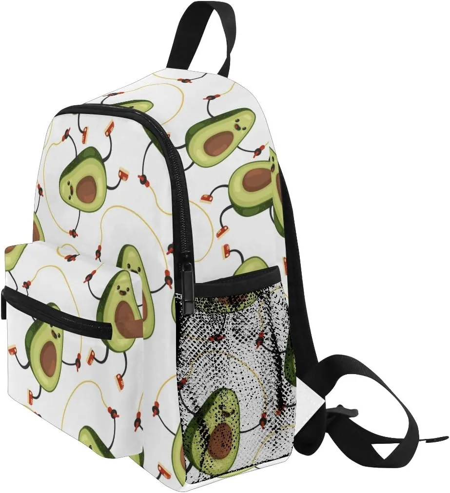 Tarity Cute Avocado Toddler Backpack Kids Preschool Nursery Kindergarten School Bag Children Travel Bag Bookbags Daypack For Boys Girls