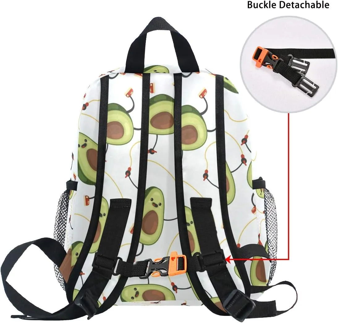 Tarity Cute Avocado Toddler Backpack Kids Preschool Nursery Kindergarten School Bag Children Travel Bag Bookbags Daypack For Boys Girls