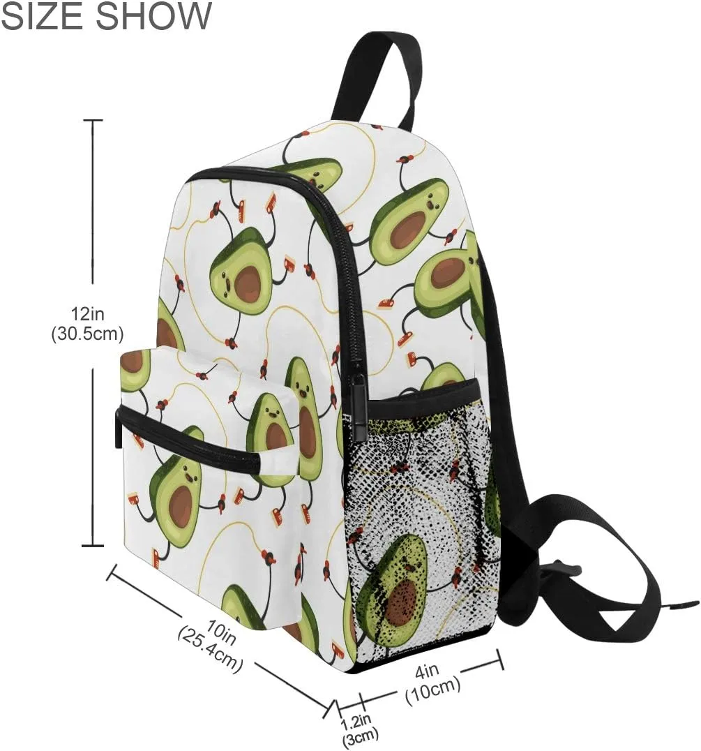 Tarity Cute Avocado Toddler Backpack Kids Preschool Nursery Kindergarten School Bag Children Travel Bag Bookbags Daypack For Boys Girls