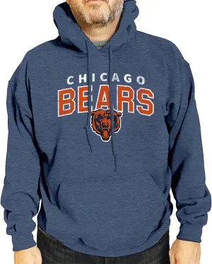 Team Fan Apparel NFL Adult Unisex Starting Fresh Ultra Soft Fleece Hooded Sweatshirt, Heathered Football Hoodie