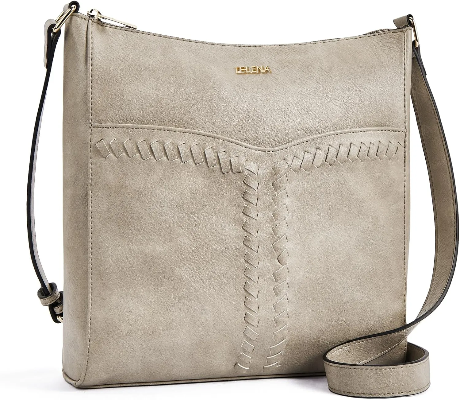 Telena Crossbody Purses for Women Trendy Vegan Leather Purses Bucket Hobo Bags Handbags with Adjustable Guitar Strap
