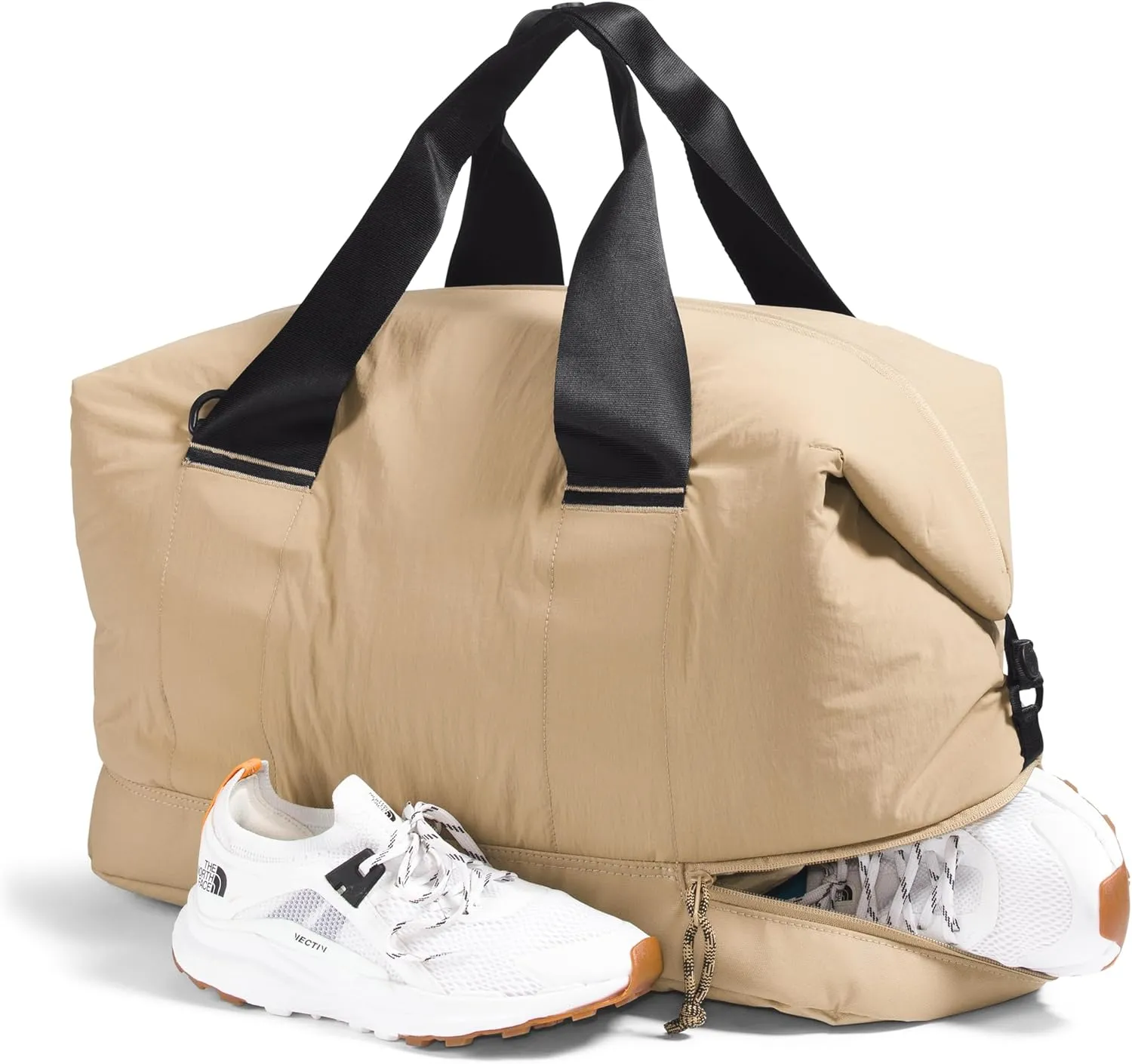 THE NORTH FACE Women's Never Stop Weekender Duffel, Kelp Tan/TNF Black, One Size