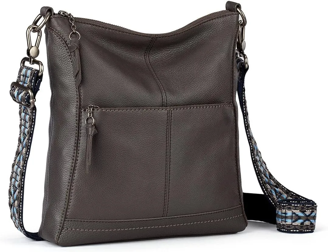 The Sak Lucia Crossbody Bag in Leather, Convertible Purse with Adjustable Strap