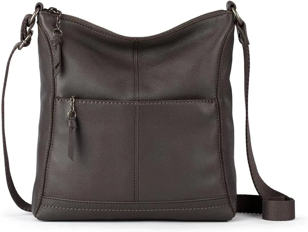 The Sak Lucia Crossbody Bag in Leather, Convertible Purse with Adjustable Strap