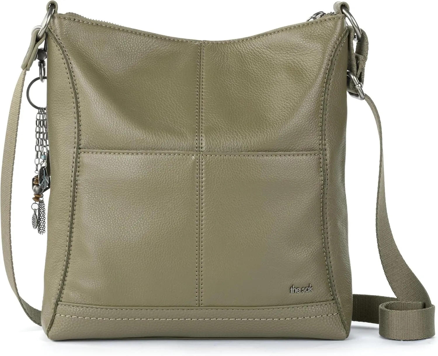 The Sak Lucia Crossbody Bag in Leather, Convertible Purse with Adjustable Strap