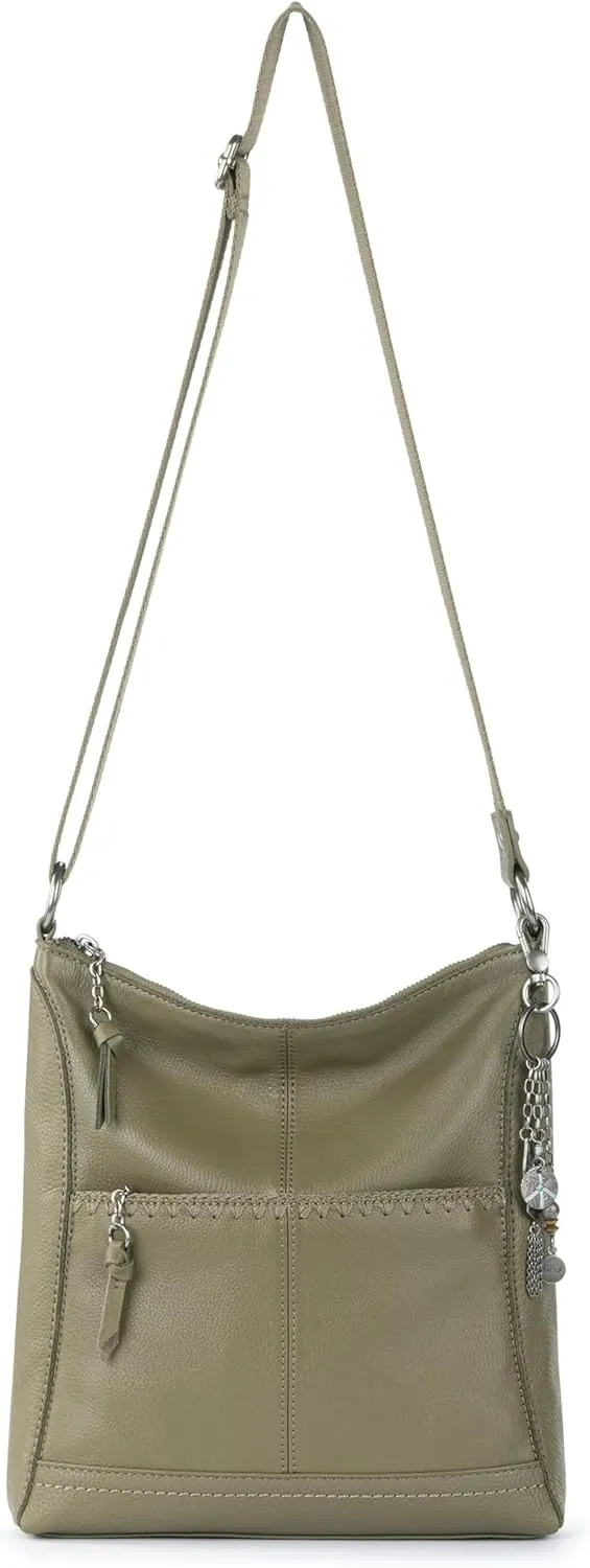 The Sak Lucia Crossbody Bag in Leather, Convertible Purse with Adjustable Strap