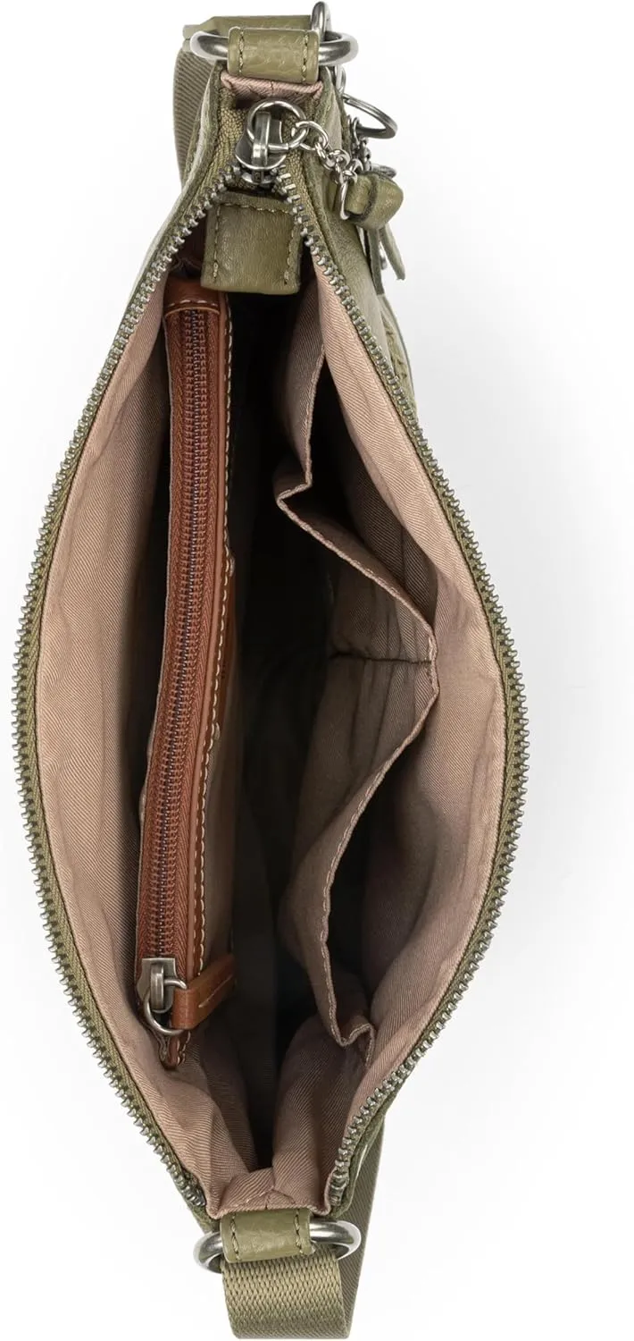 The Sak Lucia Crossbody Bag in Leather, Convertible Purse with Adjustable Strap