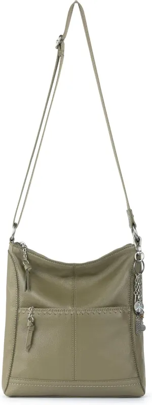 The Sak Lucia Crossbody Bag in Leather, Convertible Purse with Adjustable Strap