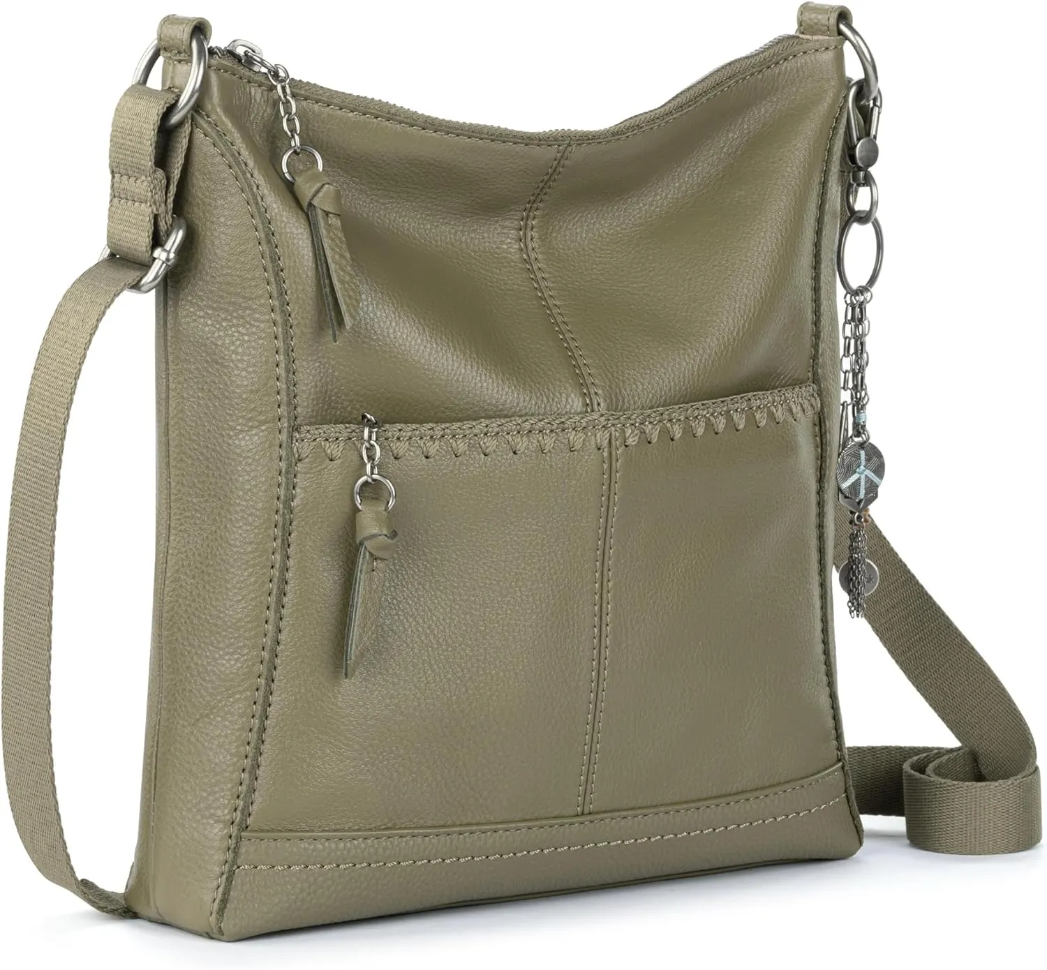 The Sak Lucia Crossbody Bag in Leather, Convertible Purse with Adjustable Strap
