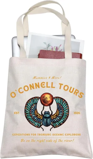 TOBGBE O’ Connell Tours Lyric Inspired Merch Mummy Movie Tote Bag Horror Movies Merchandise