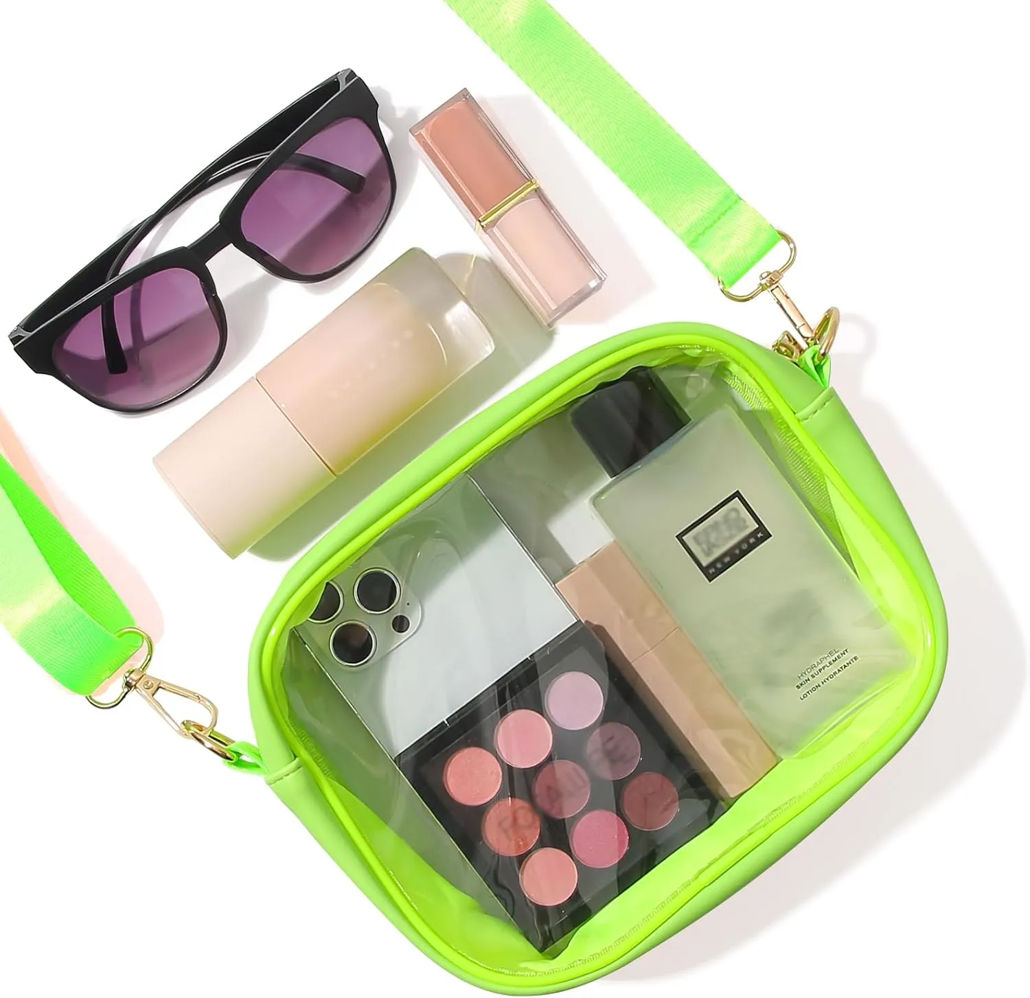 TOBVZOO Clear Bag Stadium Approved, Crossbody Transparent Bag for Concerts Sports Events, Purses for Men & Women