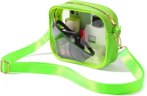 TOBVZOO Clear Bag Stadium Approved, Crossbody Transparent Bag for Concerts Sports Events, Purses for Men & Women